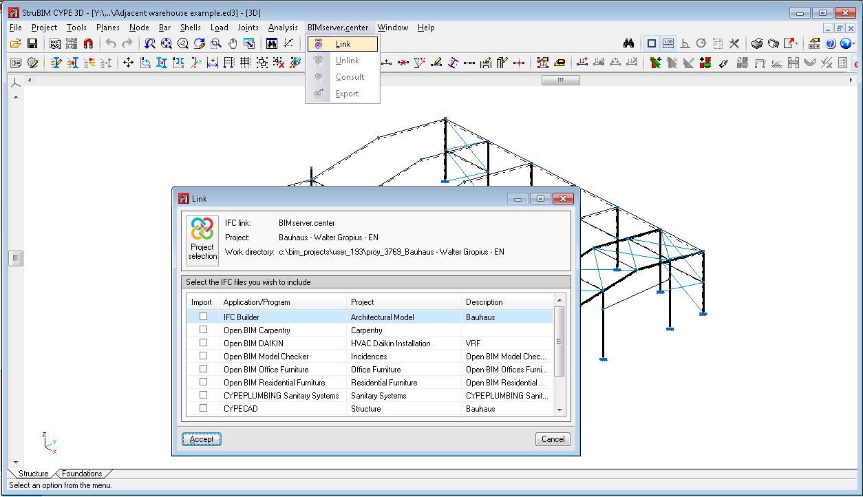 CYPE 3D and STRUBIM CYPE 3D. Integration in the Open BIM workflow